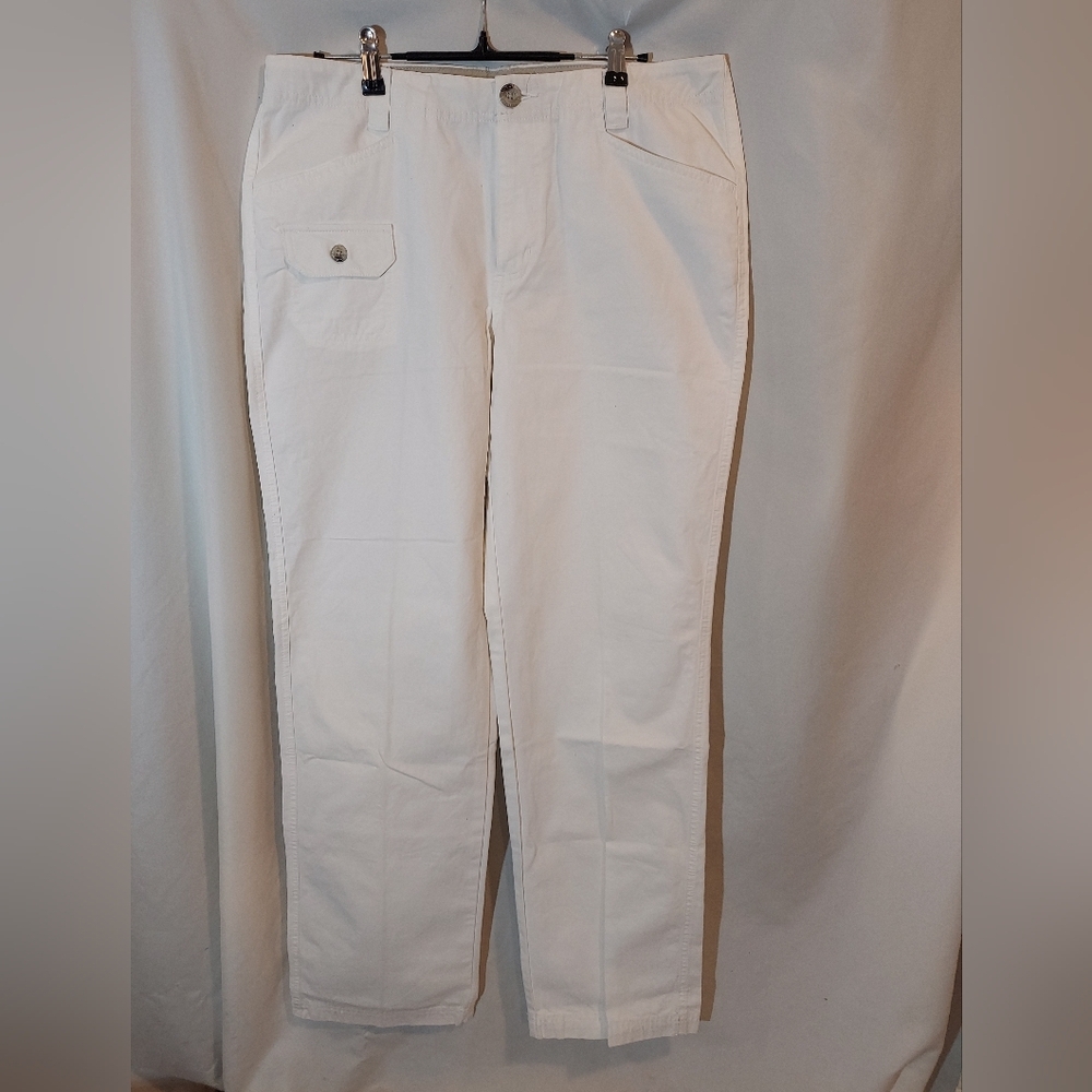 Columbia Women's Cream Straight Leg Chinos - Size 10